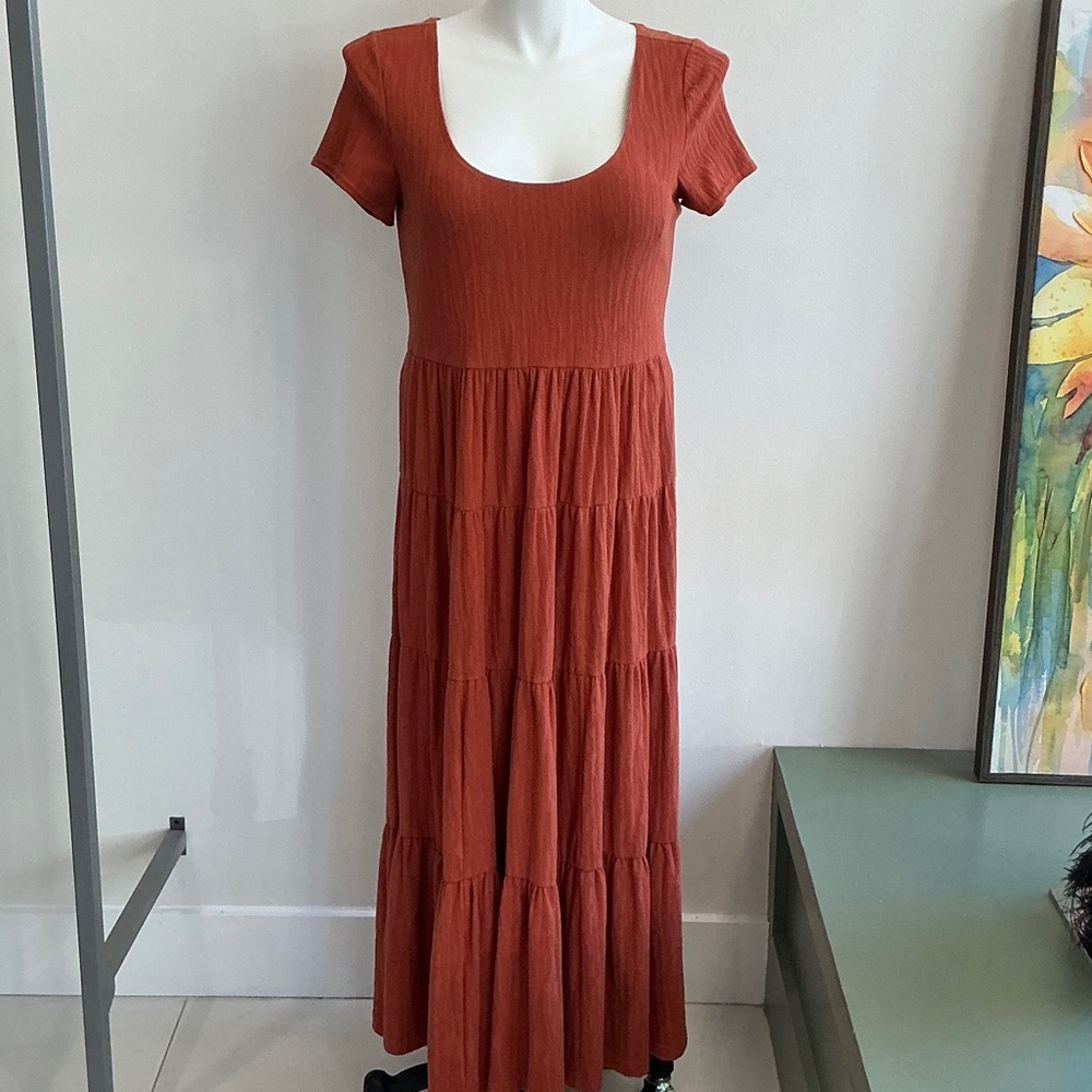 Maeve by Anthropologie Rust Maxi Dress - Large (853)